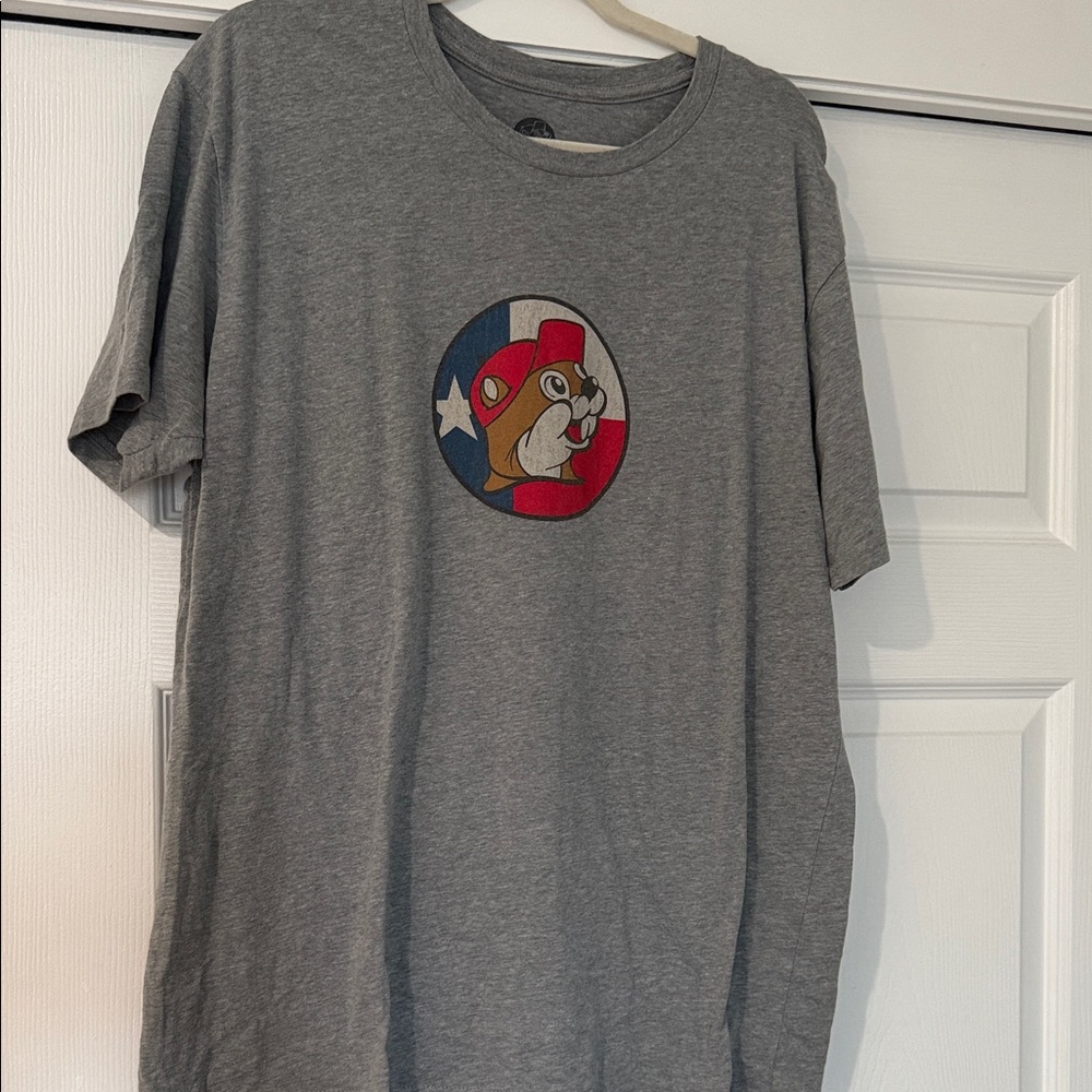 Gray T-Shirt with Buc-ees Graphic